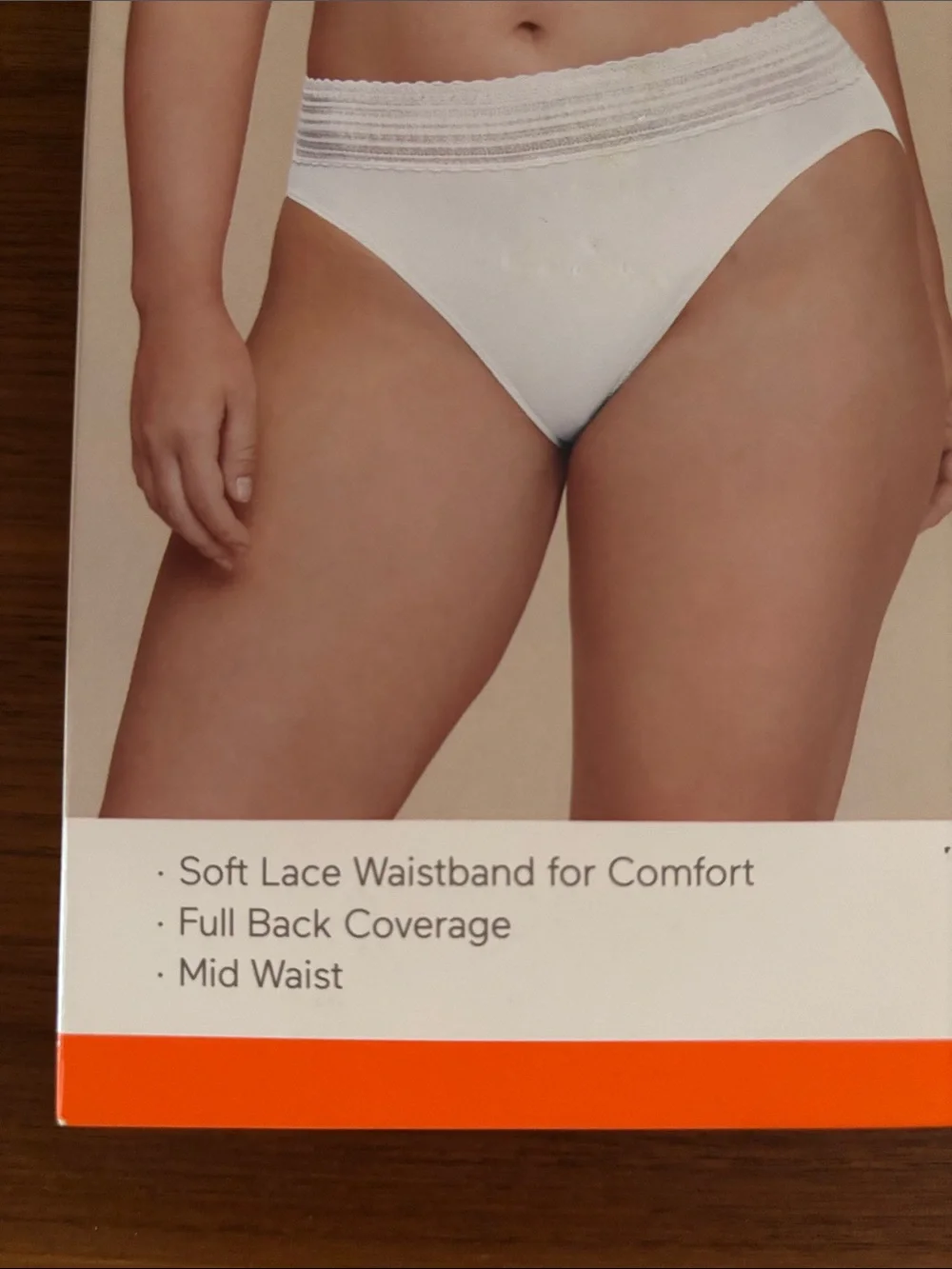WARNERS MICROFIBER AND LACE HI-CUT PANTIES